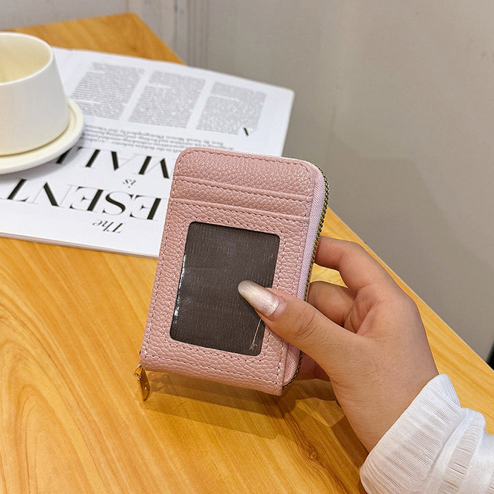 Compact RFID-Blocking Zippered Cardholder