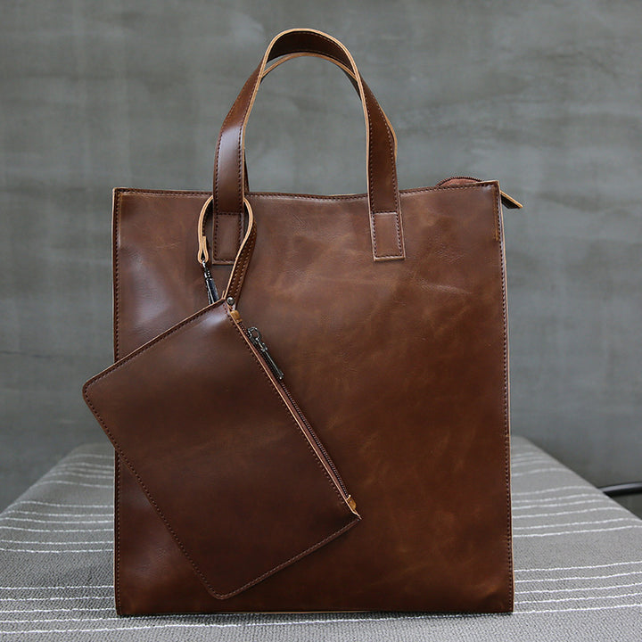 Stylish and Spacious Leather Bag Kalsten