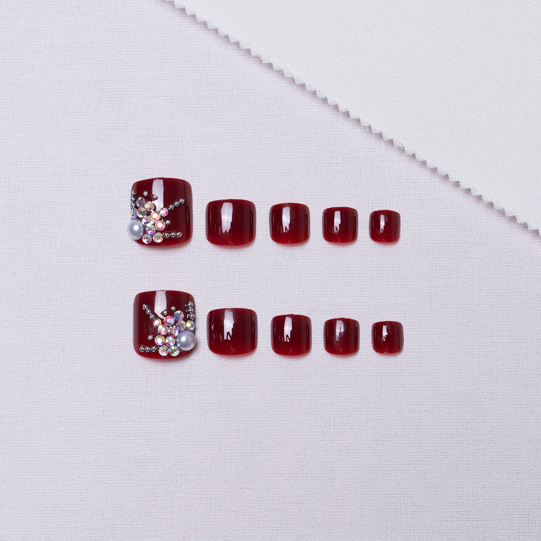 Decorative Rhinestone Pedicure Nail Art  1791110369