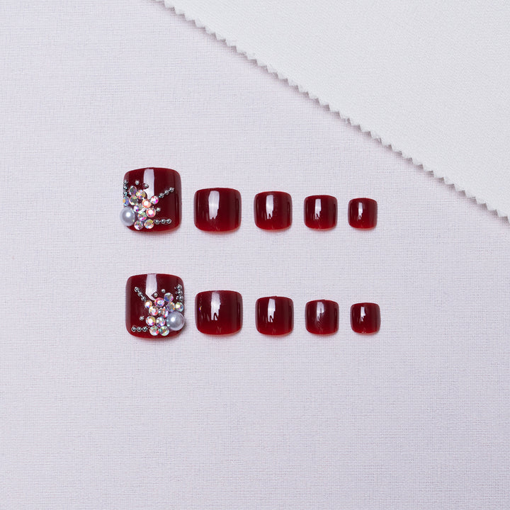 Decorative Rhinestone Pedicure Nail Art  1791110369