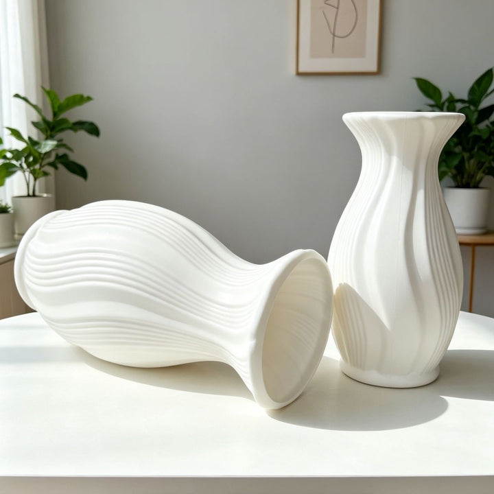Textured Decorative Flower Vase Kalsten