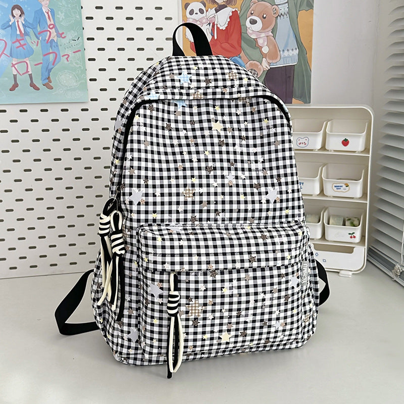 Cute Decorative Star-Embellished Backpack Kalsten