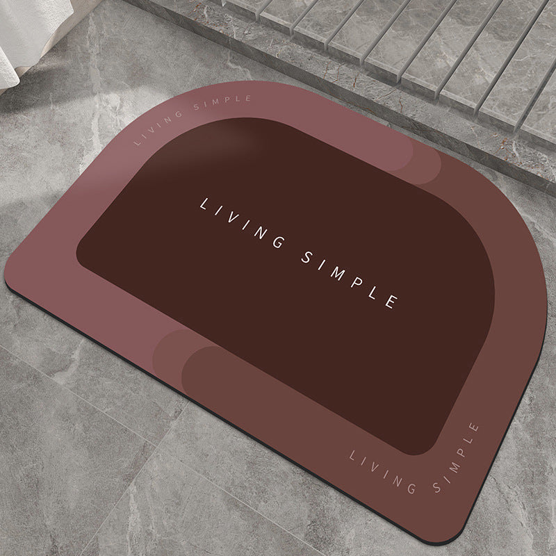 Modern Textured Bathroom Mat for Home