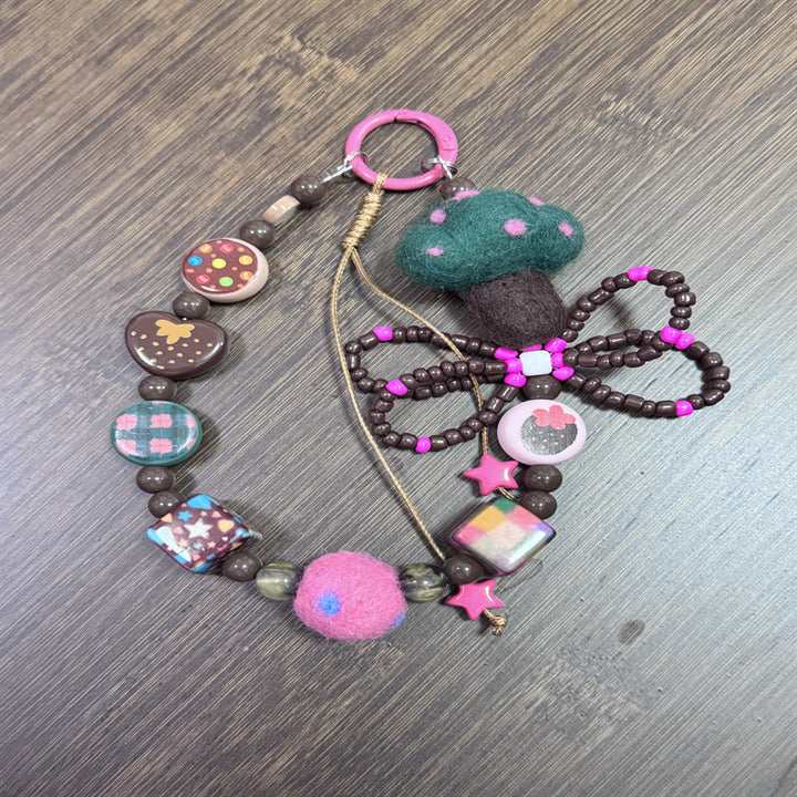 Decorative Beaded Charm Keychain Kalsten 1790135023