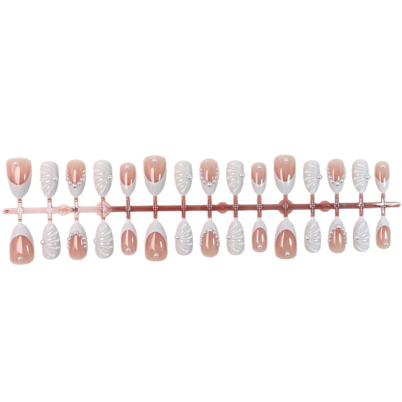 Artificial nail set with elegant peaks and 3D details Kalsten