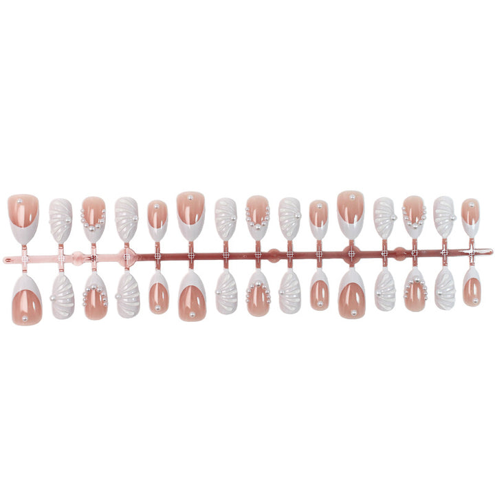 Artificial nail set with elegant peaks and 3D details Kalsten
