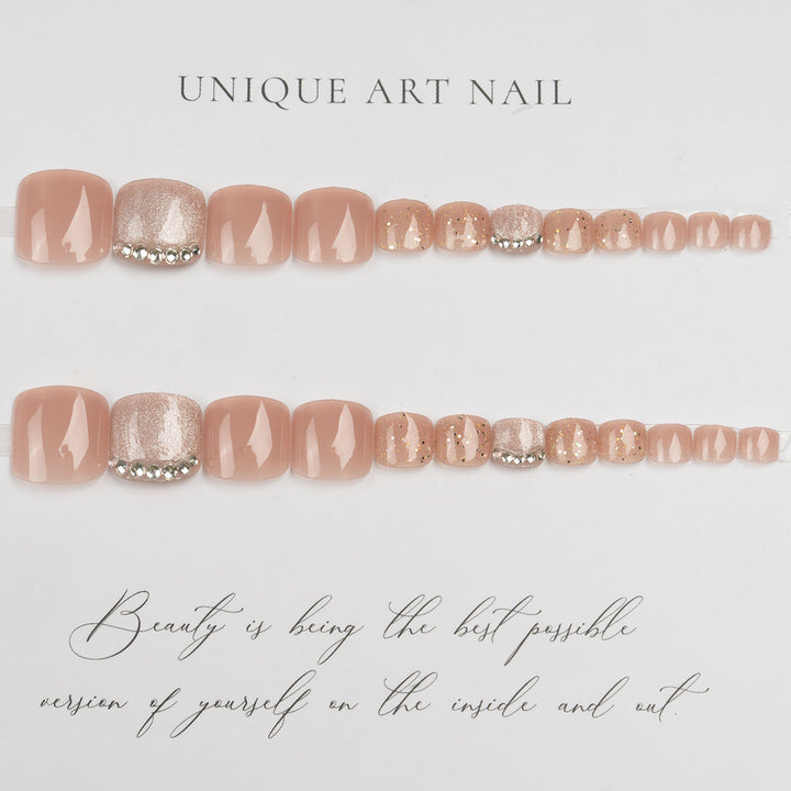 Glamorous Rhinestone Nail Art