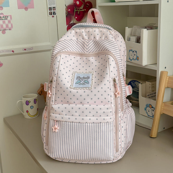Whimsical Star-Embellished School Backpack Kalsten