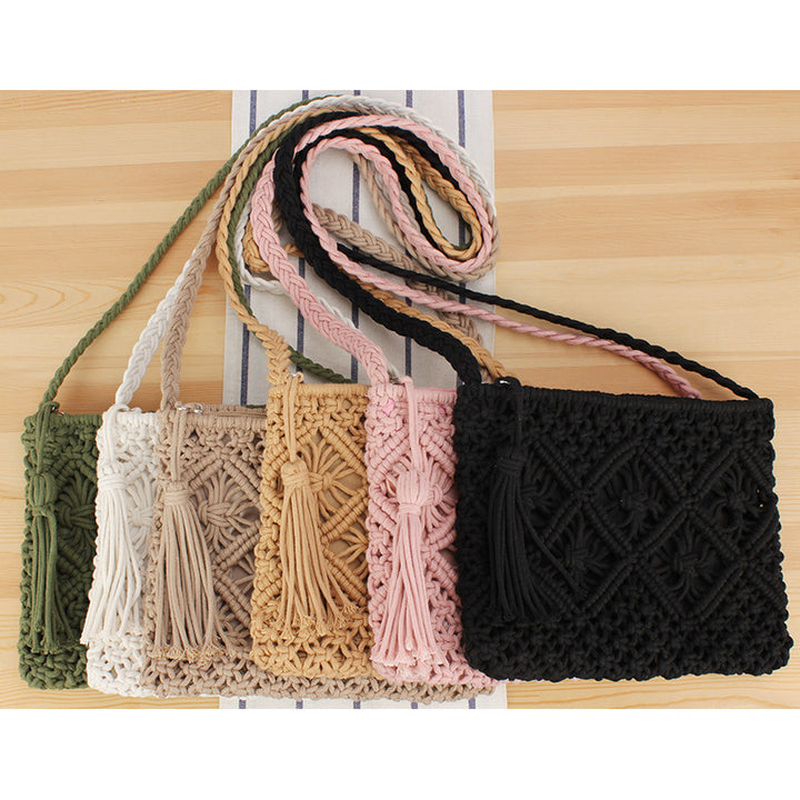 Hand-manipulated Macramé Crossbody Bag Kalsten