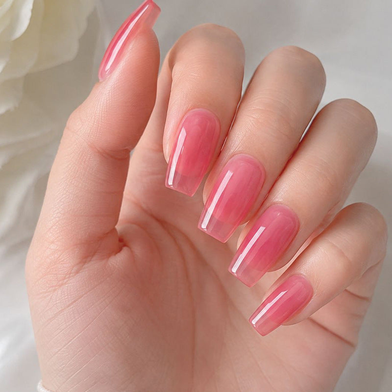 Elegant Square-Shape Gel Nail Enhancements Kalsten