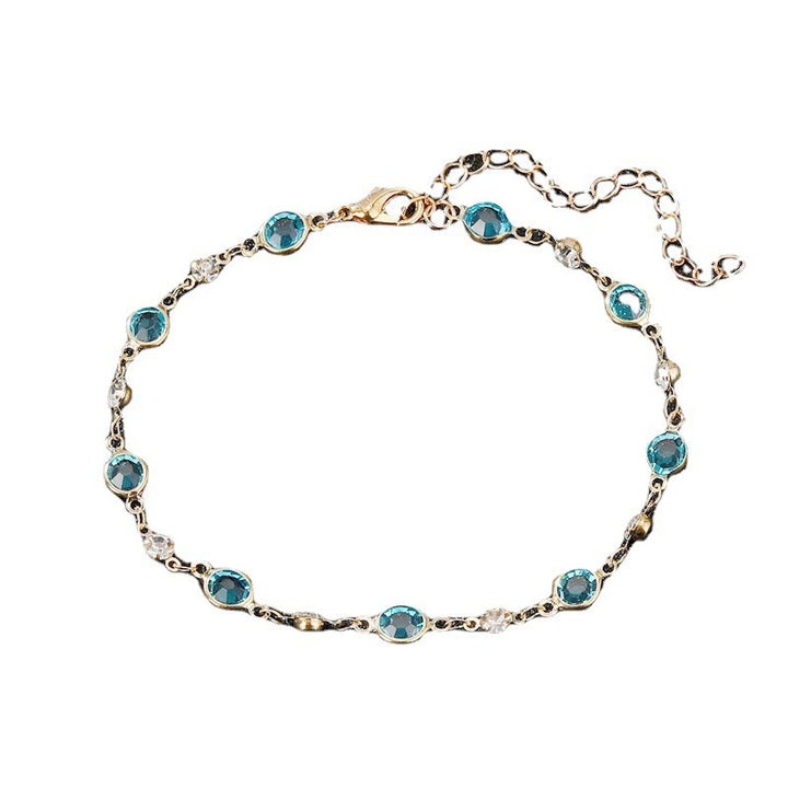 Elegant Rhinestone Chain Anklet Kalsten