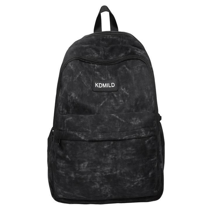 Lightweight Textured Canvas School Backpack Kalsten