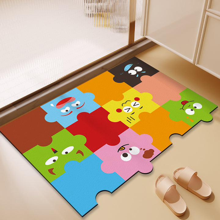 Fun-Themed Puzzle Design Area Mat