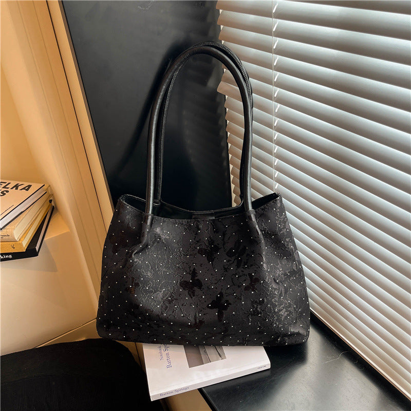 Stylish Metallic-Accented Handbag