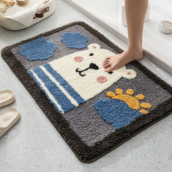 Cute Dog-Themed Bath Mat Kalsten