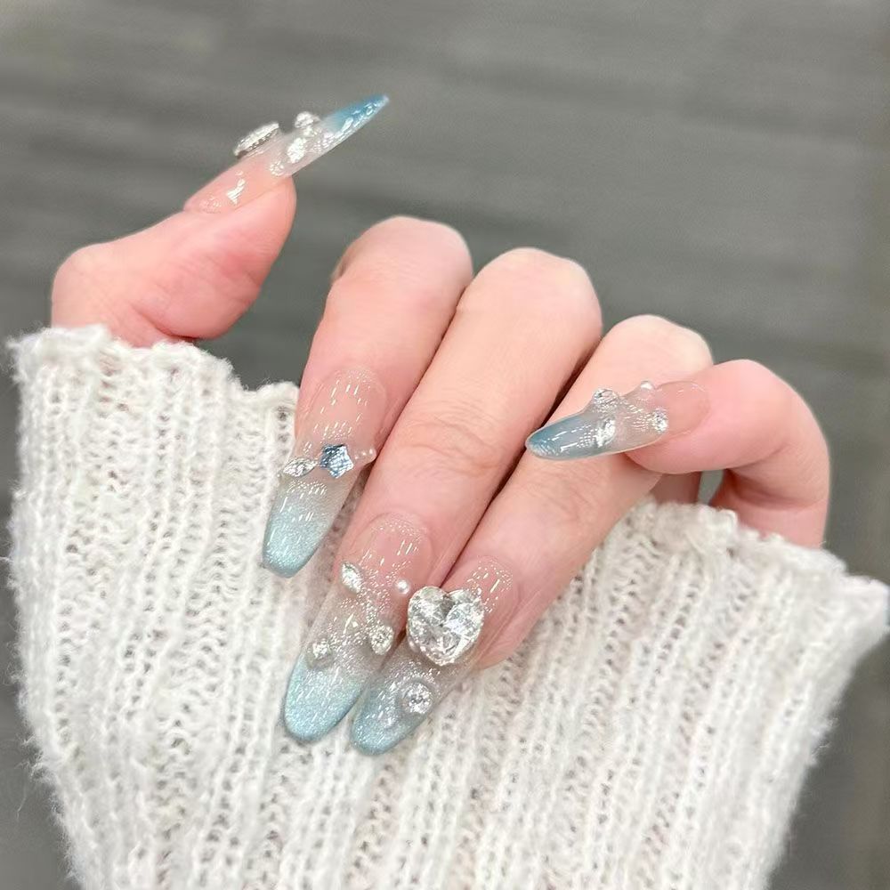 Premium Decorative Rhinestone Press-On Nail Set Kalsten