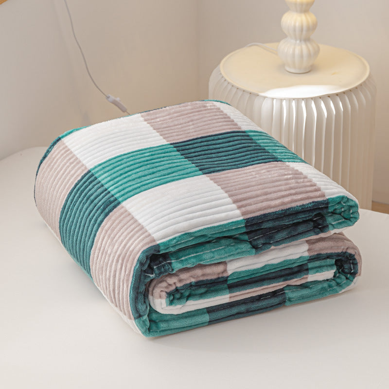 Textured Ribbed Throw Blanket