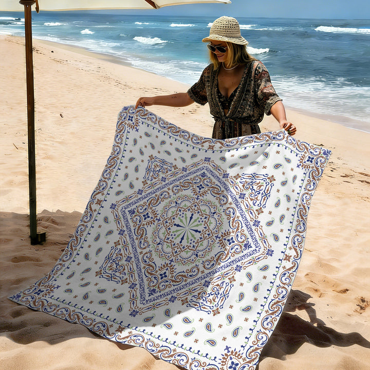 Mandala Design Beach Mat Kalsten