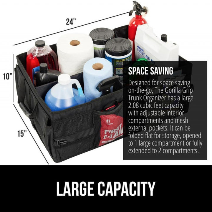 Spacious car organizer with removable compartments Kalsten