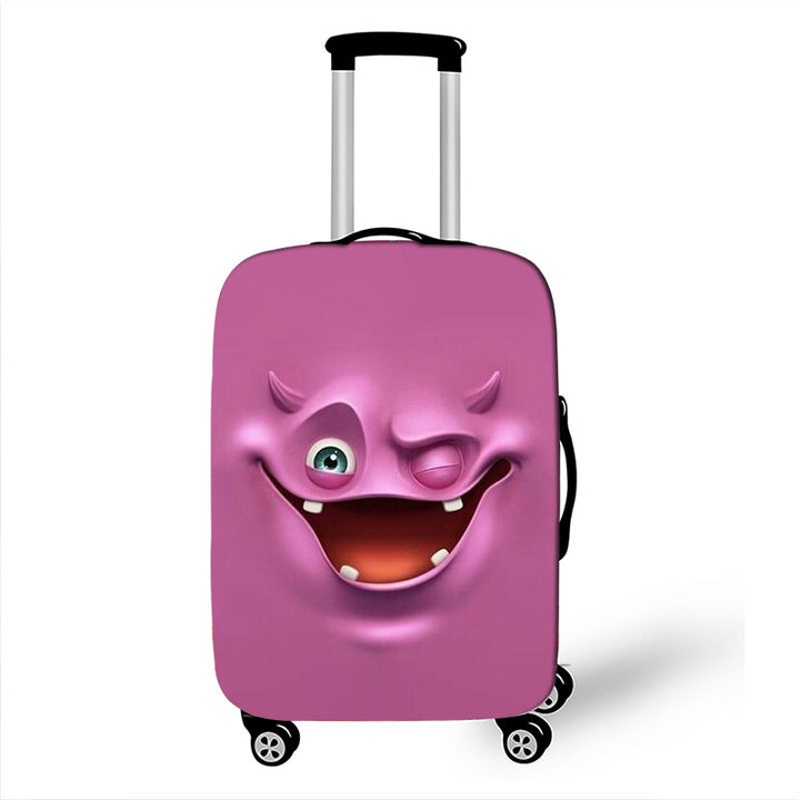 Unisex Hard-shell suitcase with funny cartoon face Kalsten