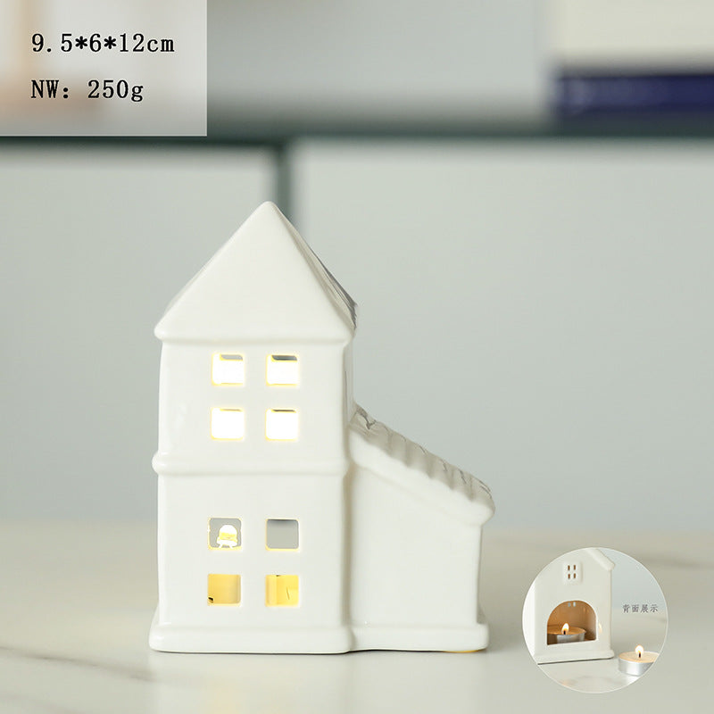 Ceramic House Tea Light Holder Kalsten