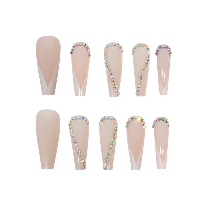 Elegant Glossy Almond-Shaped Press-On Nails Kalsten
