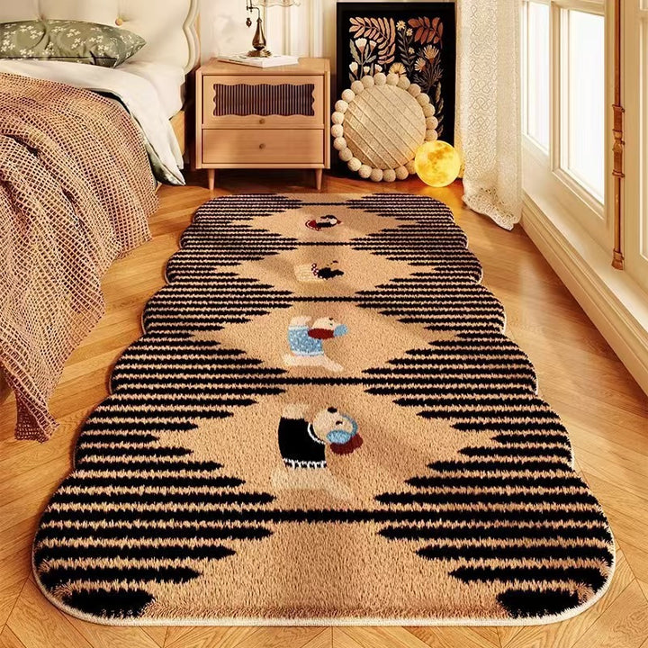 Decorative Cartoon Themed Plush Area Rug