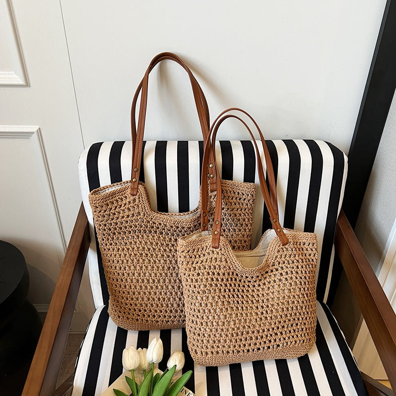 Handwoven Seagrass Beach Tote