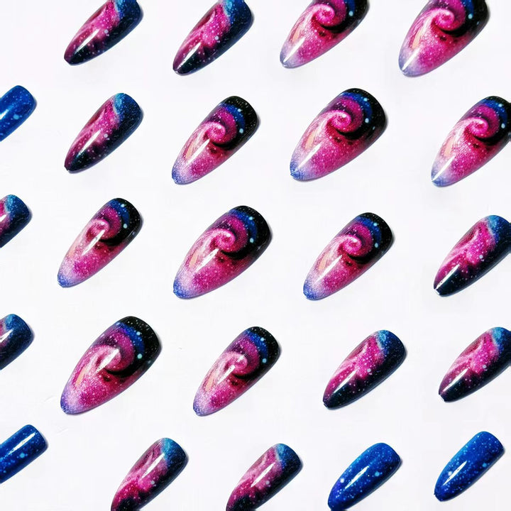 Fantasy Artificial Nails with Galactic Design Kalsten
