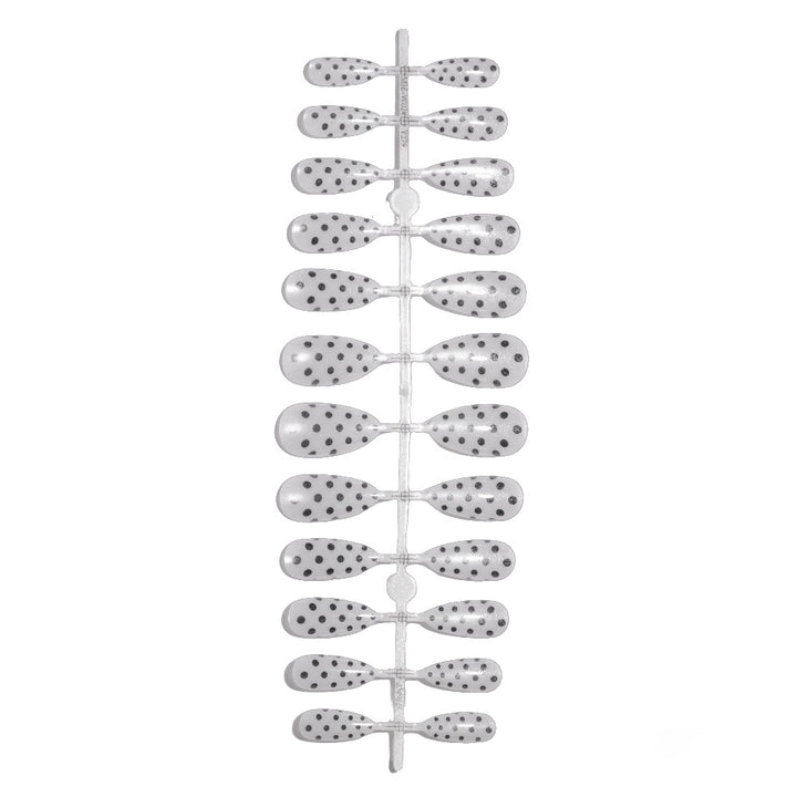 Artistic Press-On Nail Set with Polka Dot Design Kalsten