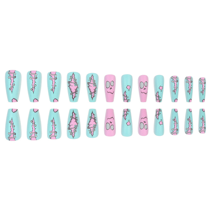 Artistic Halloween-Themed Press-On Nail Art Kalsten
