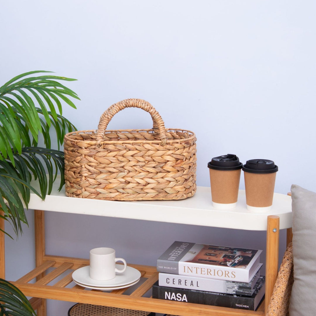 Handwoven Wicker Storage Basket Kalsten