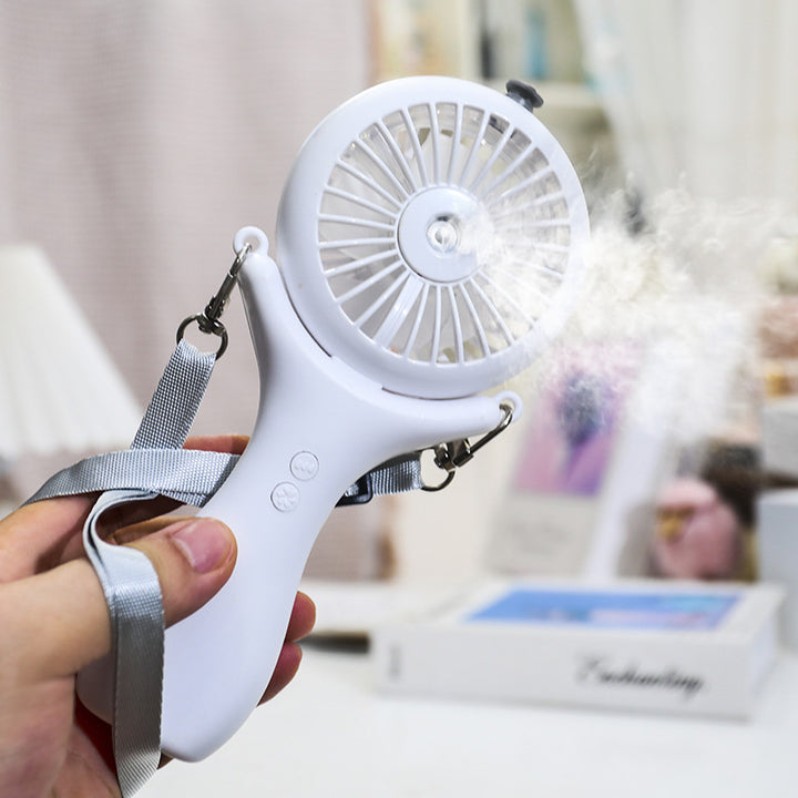 Women portable mini hand fan with spray function and ergonomic design Kalsten