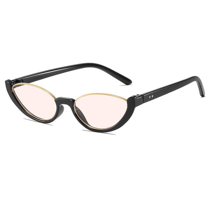 Retro-Inspired Clear Frame Cat Eye Sunglasses Kalsten