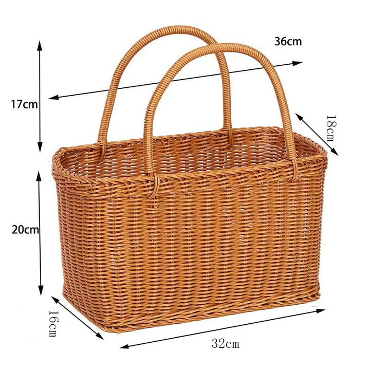 Elegant Woven Picnic Basket Kalsten