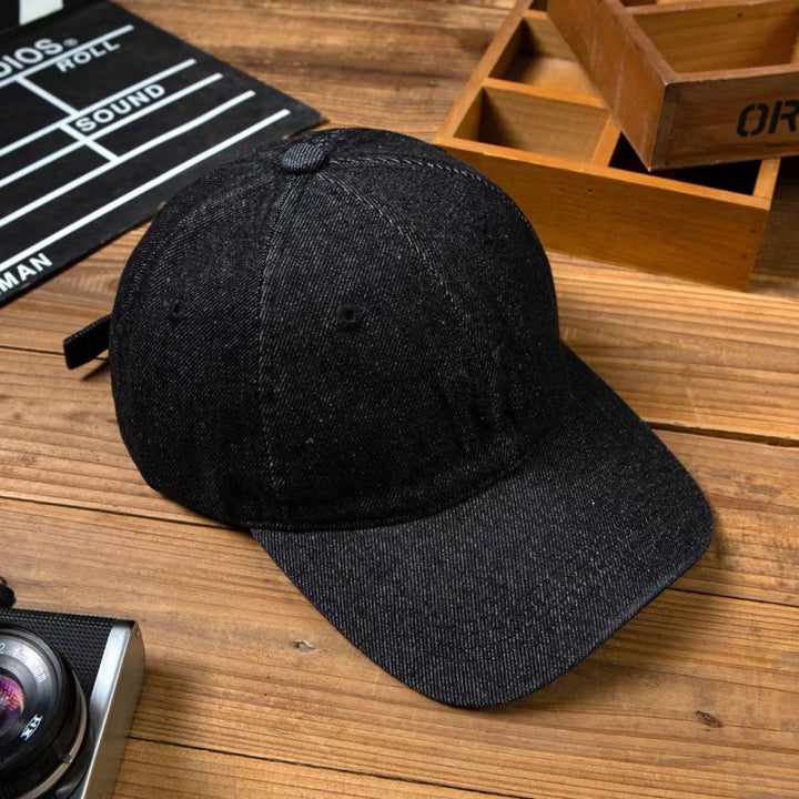 Men's Distressed Denim Baseball Cap Kalsten