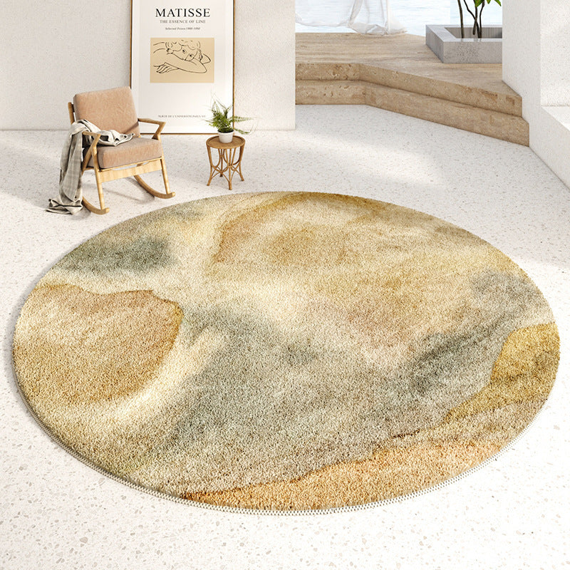 Plush Round Area Rug