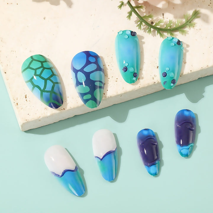 Mermaid Style Artificial Nails Kalsten