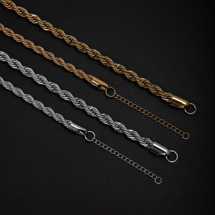 Braided Rope Chain Jewelry Set Kalsten