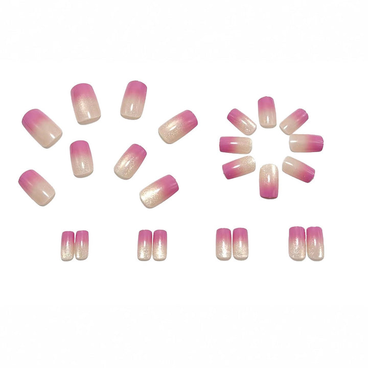 Shiny nail extensions with ombre effect Kalsten