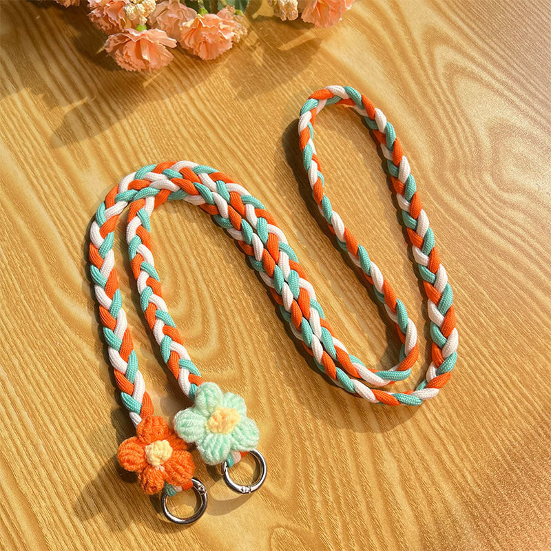 Woven Floral Pattern Utility Lanyard Kalsten