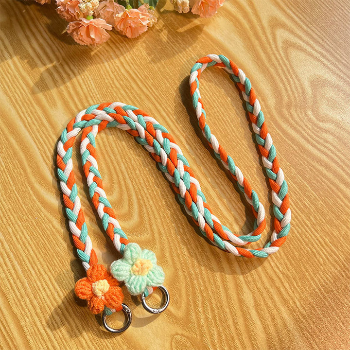 Woven Floral Pattern Utility Lanyard Kalsten