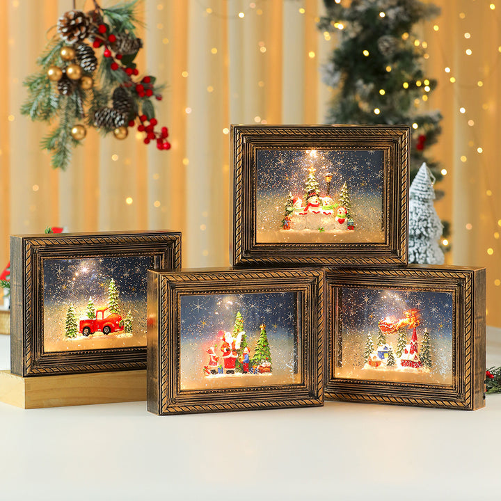Illuminated Christmas Scene Figurine Kalsten