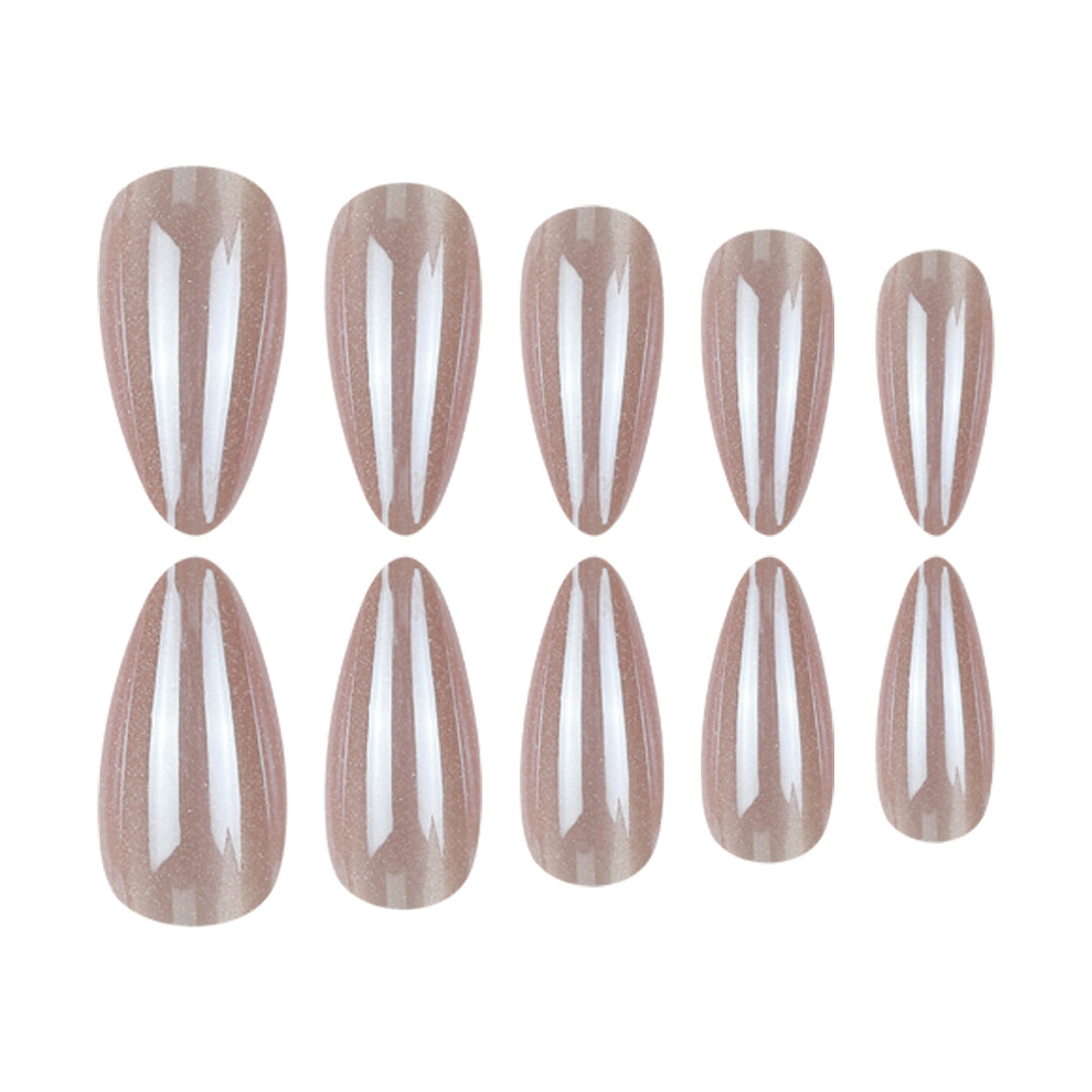 Elegant Glossy Stiletto Press-On Nails Kalsten