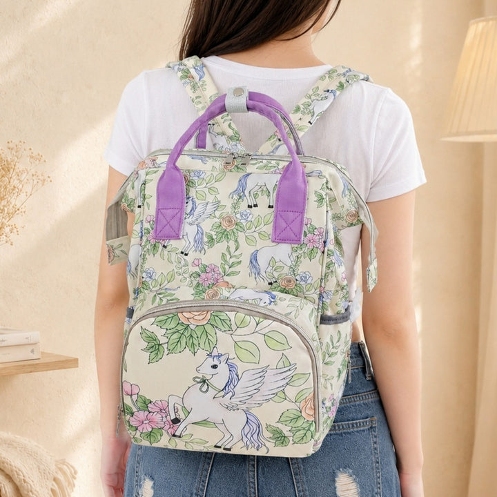 Portable Illustrated Backpack Kalsten