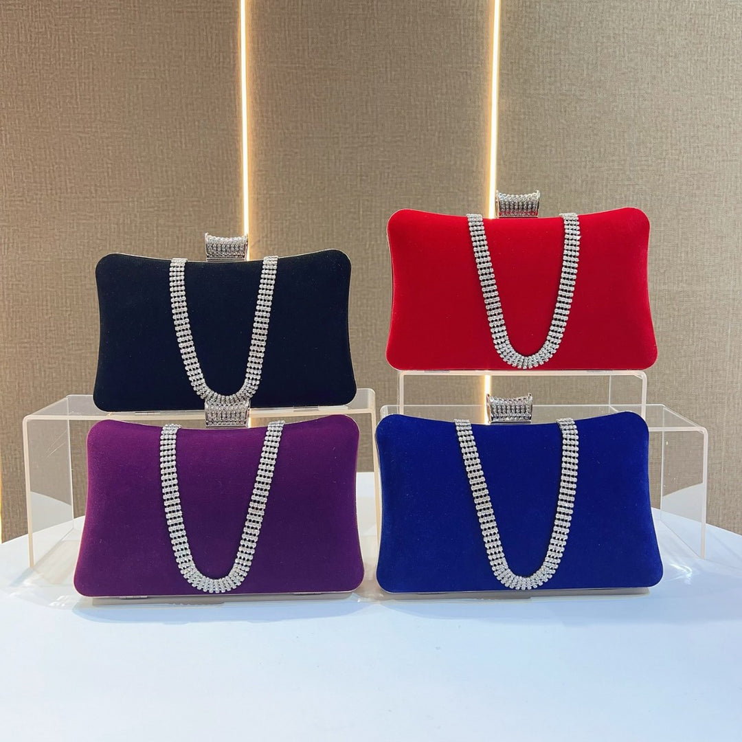 Luxurious Velvet Evening Handbag