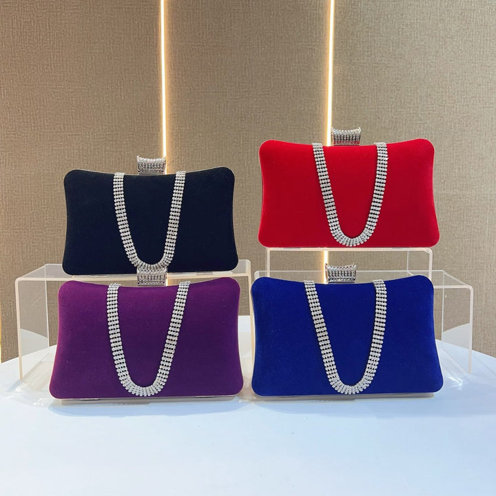 Luxurious Velvet Evening Handbag