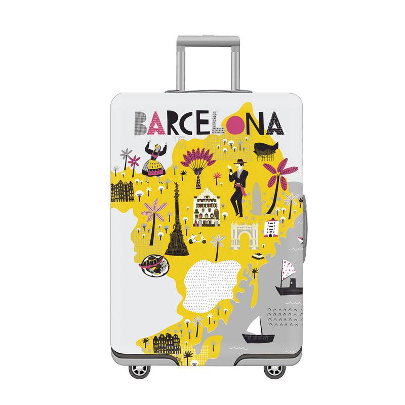 Cartoon Cat Design Hard Shell Luggage Kalsten