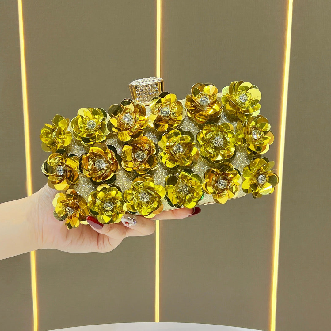 Floral Embellished Evening Clutch  1791727849