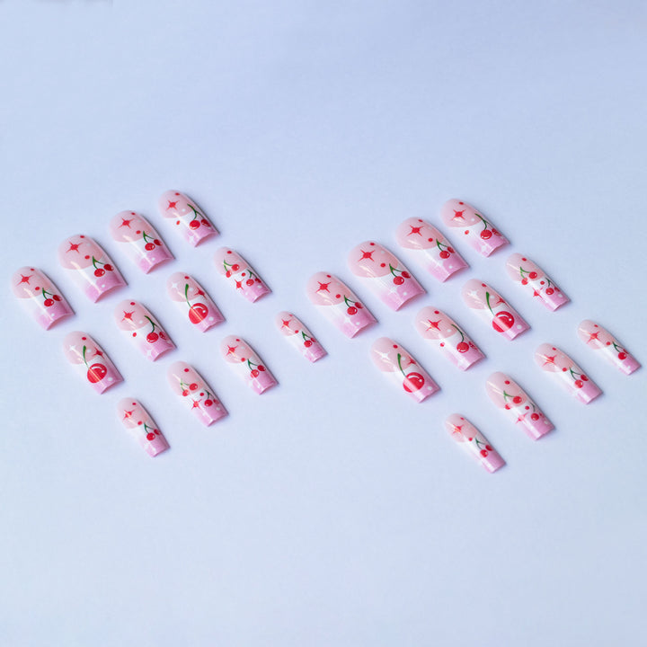 Artistic Cherry Blossom Nail Art